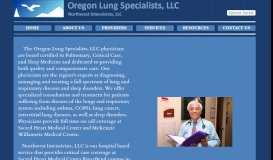 
							         about us - Oregon Lung Specialists								  
							    