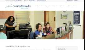 
							         About Us - Orthopaedic Doctors Serving the Triangle- Cary Orthopaedics								  
							    