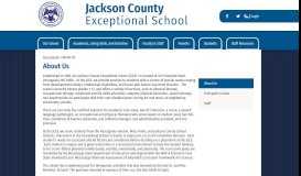 
							         About Us – Our School – Jackson County Exceptional School								  
							    