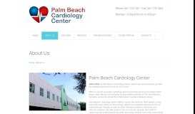 
							         About Us | Palm Beach Cardiology								  
							    