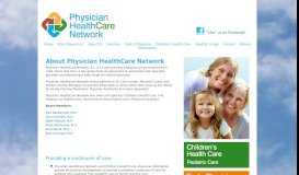 
							         About Us - Physician HealthCare Network in St. Clair County Michigan								  
							    