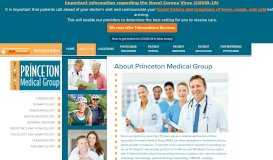 
							         About Us - Princeton Medical Group								  
							    