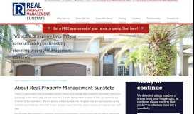 
							         About Us - Real Property Management Sunstate Orlando FL								  
							    
