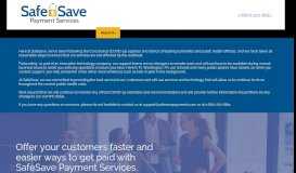 
							         About Us - SafeSave Payment Services								  
							    