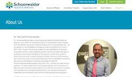 
							         About Us - Schoenwalder Health & Wellness - Dr. Michael ...								  
							    