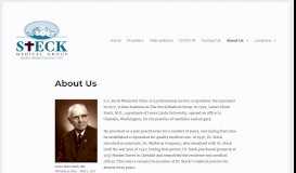 
							         About Us - Steck Medical Group								  
							    