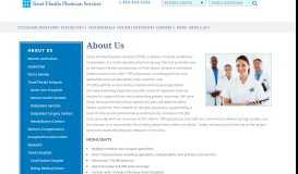 
							         About Us - Tenet Florida Physician Services								  
							    