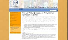 
							         About Us - The US-ASEAN Business Alliance for Competitive SMEs ...								  
							    
