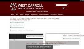 
							         About Us | Welcome to the West Carroll Special School District Website								  
							    