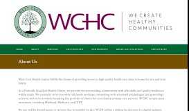 
							         About Us - West Cecil Health Center								  
							    
