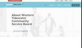 
							         About Us - Western Tidewater Community Services Board								  
							    