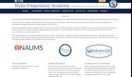 
							         About Us | Wylie Preparatory Academy								  
							    