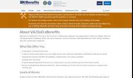 
							         About - VA/DoD eBenefits								  
							    