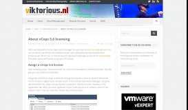 
							         About vCops 5.6 licensing | viktorious.nl – Virtualization & Cloud ...								  
							    