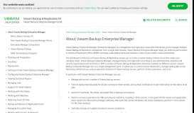 
							         About Veeam Backup Enterprise Manager - Veeam Software								  
							    