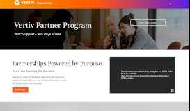 
							         About Vertiv - Partner Portal								  
							    