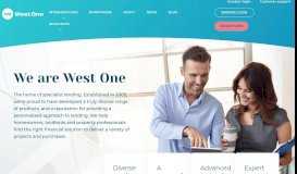 
							         About - West One Loans								  
							    