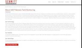 
							         About XACT Remote Tank Monitoring - Schmitt Industries Inc.								  
							    