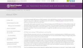 
							         About YDH - Yeovil District Hospital NHS Foundation Trust : Yeovil ...								  
							    