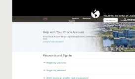 
							         About Your Oracle Account | Oracle Saudi Arabia								  
							    