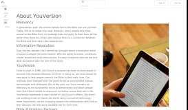 
							         About YouVersion | The Bible App | Bible.com								  
							    