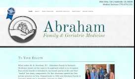 
							         Abraham Family Medicine & Geriatric Services Snellville GA								  
							    