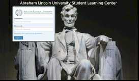 
							         Abraham Lincoln University Student Learning Center								  
							    