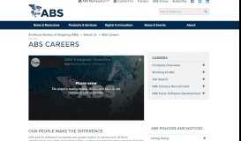 
							         ABS Careers - American Bureau of Shipping								  
							    
