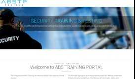 
							         ABS Portals – Security Service Testing								  
							    
