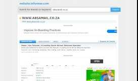 
							         absamail.co.za at WI. Home | Vox Telecom | A Leading South ...								  
							    