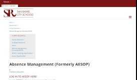 
							         Absence Management (Formerly AESOP) - San Rafael City Schools								  
							    
