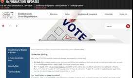 
							         Absentee Voting | Loudoun County, VA - Official Website								  
							    