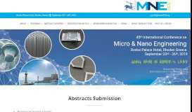 
							         Abstract submission - 45th International Conference on Micro & Nano ...								  
							    