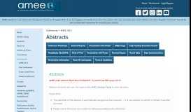 
							         Abstracts - An International Association For Medical Education - AMEE								  
							    