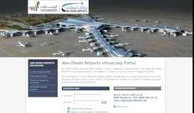 
							         Abu Dhabi Airports eSourcing Portal								  
							    