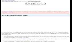 
							         Abu Dhabi Education Council - DubaiFAQs								  
							    
