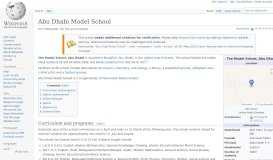 
							         Abu Dhabi Model School - Wikipedia								  
							    