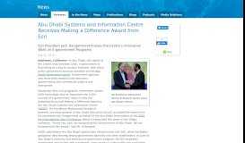 
							         Abu Dhabi Systems and Information Centre Receives Making a ... - Esri								  
							    