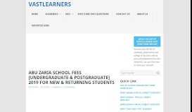 
							         ABU Zaria School Fees for [2018/2019] | Undergraduate & Posgraduate								  
							    