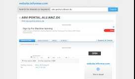 
							         Abv-portal.allianz.de - Website Informer - Informer Technologies, Inc.								  
							    