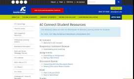 
							         AC Connect Student Resources - Amarillo College								  
							    