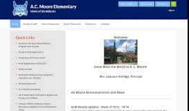 
							         A.C. Moore Elementary / Homepage								  
							    