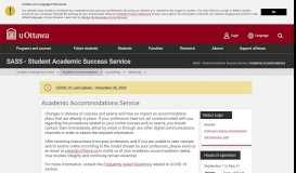 
							         Academic Accommodations | SASS - Student Academic Success ...								  
							    
