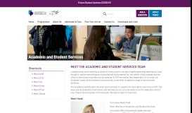 
							         Academic and Student Services - ICP								  
							    