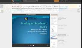 
							         Academic briefing ftsi, kuis - SlideShare								  
							    