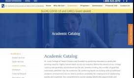 
							         Academic Catalog - St. Louis College of Health Careers								  
							    