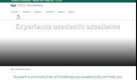 
							         Academic Excellence | Ohio University								  
							    
