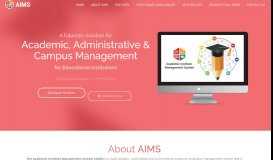 
							         Academic Institute Management System(AIMS)- ERP software								  
							    