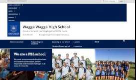 
							         Academic opportunities - Wagga Wagga High School								  
							    