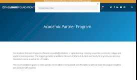
							         Academic Partner Program - Linux Foundation - Training								  
							    
